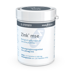 Zink mse, 120 Tbl. 1,25mg m. Spirulina / Bild 1