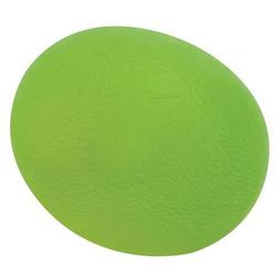 Übungsgelball oval für die Hand, grün mittel
