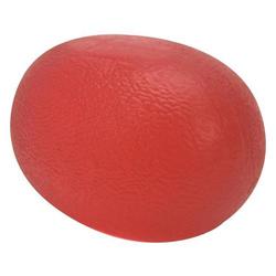 Übungsgelball oval für die Hand, rot leicht